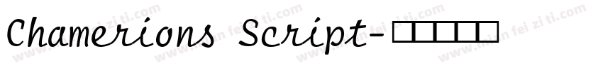 Chamerions Script字体转换